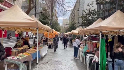 Lebanese NGO organises street food marke... | Stock Video | Pond5