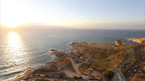 Lebanon - Beirut  sunset Stock Footage 101291882