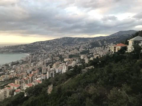 Lebanon coast view Stock Photos