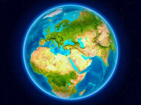 Lebanon on Earth Stock Illustration