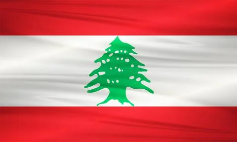 Lebanon Flag and Editable Vector, Lebanon Country Flag Stock Illustration