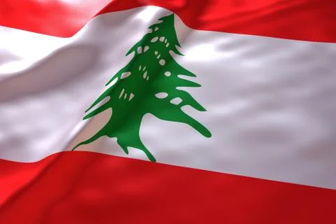 Lebanon flag background Stock-Illustration