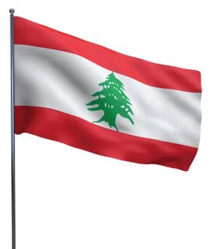 Lebanon Flag Image Stock Illustration