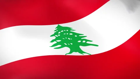 Lebanon Flag - Pack 2 Stock Footage 343842470