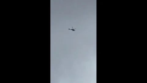 Lebanon: Israeli Apache Helicopter Reportedly Seen Over Litani River Area... Stock Footage 344034098