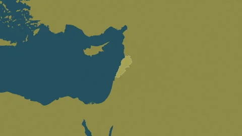 Lebanon map - glide. Border. Pattern. Stock Footage 241741671
