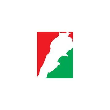 Lebanon map logo icon vector symbol element Stock Illustration