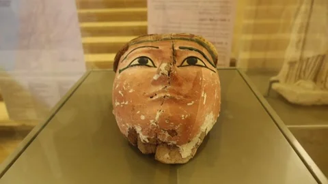 Lebanon returns artifacts from ancient Egyptian civilization to Egypt, Beirut, L Stock Footage 345670811