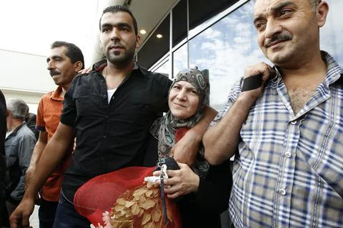 Lebanon Survivor From a Boat That Sank Off Java Island Indonesia - Oct 2013 Fotos de archivo