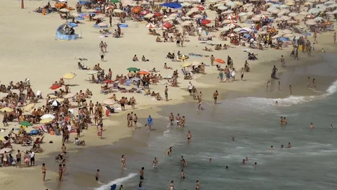 Leblon beach Stock Footage 116440082