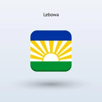 Lebowa flag icon Stock Illustration