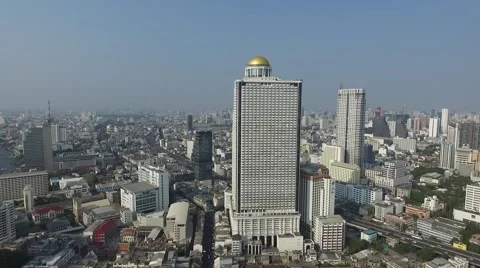 Lebua State Tower Aerial  Stock Footage 62615975