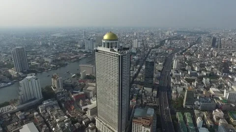 Lebua State Tower Aerial  Stock Footage 62616306