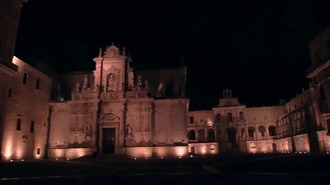 Lecce  - cathedral 스톡 동영상 71972705
