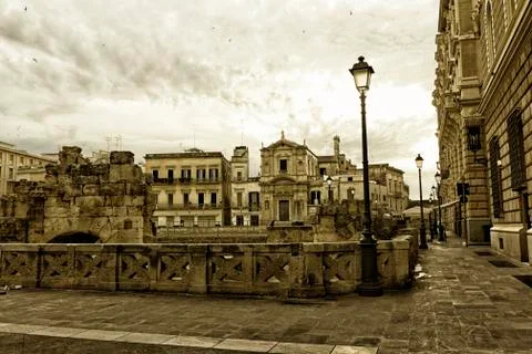 Lecce, Old Town Square 写真素材