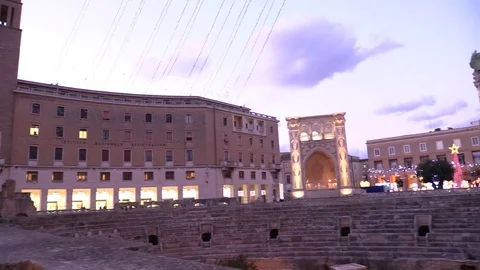 Lecce Roman Arena Stock Footage 71972519