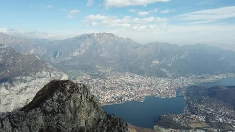 Lecco city Stock Footage 104435082