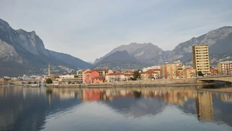 Lecco lake Stock Footage 235782674