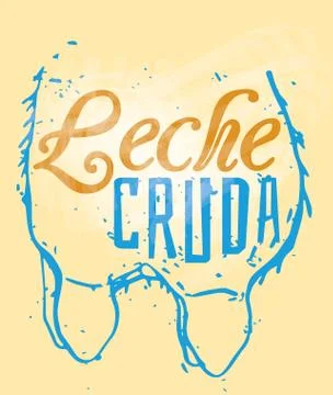Leche cruda Stock Illustration