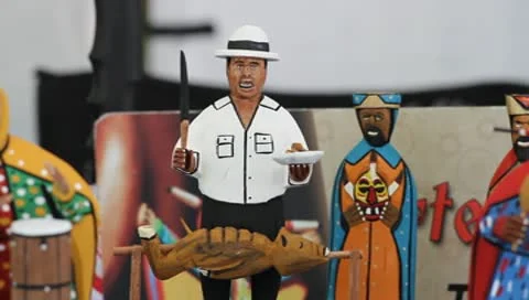 Lechon asado-Artisans Stock Footage 10196958