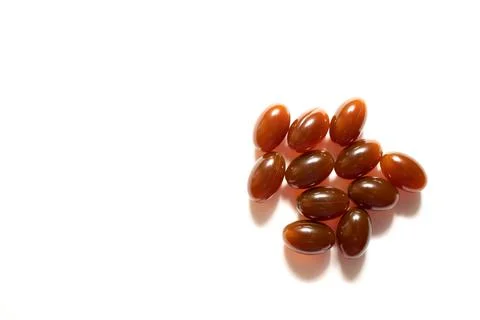 Lecithin pills Stock Photos