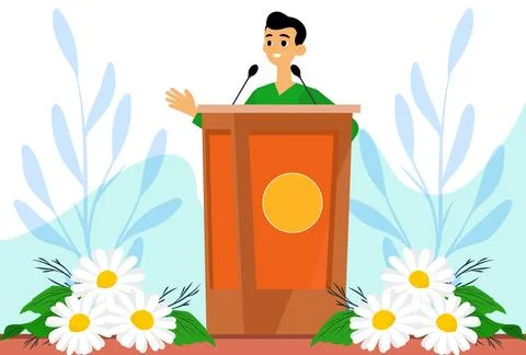Lectern Concept Illustration Illustrazione stock