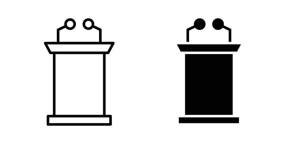 Lectern icon vector design. EPS10 Stock Illustration