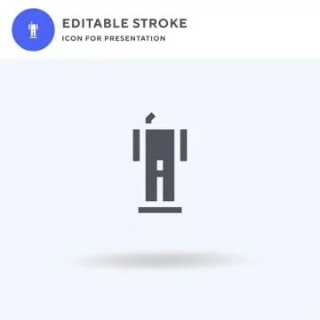 Lectern icon vector, filled flat sign, solid pictogram isolated on white, log イラスト素材