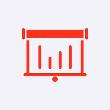 Lectern with microphone icon stock vector illustration flat design Stock Illustration