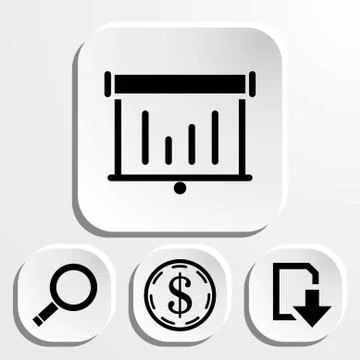 Lectern with microphone icon stock vector illustration flat design Stock Illustration