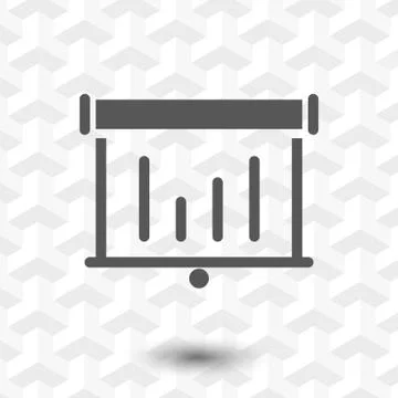 Lectern with microphone icon stock vector illustration flat design Stock Illustration