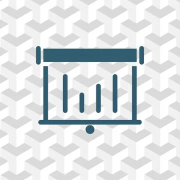 Lectern with microphone icon stock vector illustration flat design Stock Illustration
