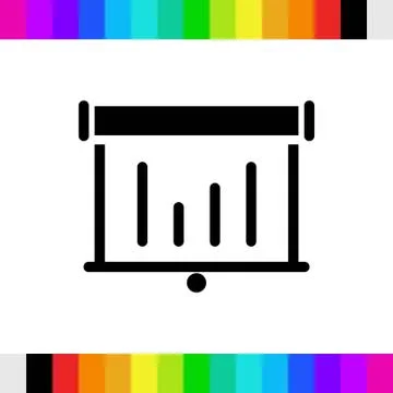 Lectern with microphone icon stock vector illustration flat design Stock Illustration