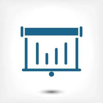 Lectern with microphone icon stock vector illustration flat design Stock Illustration