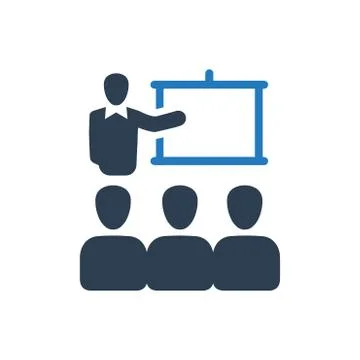 Lecture, Conference Icon Stock Illustration