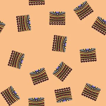 Lecture hall college teacher vector seamless pattern Stock Illustration