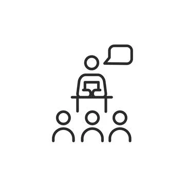 Lecture Icon Stock Illustration
