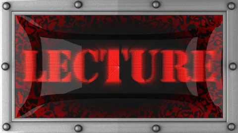 Lecture on led Stock Footage 8760054
