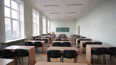 Lecture Room. Elementary Classroom Stock Footage 262636684