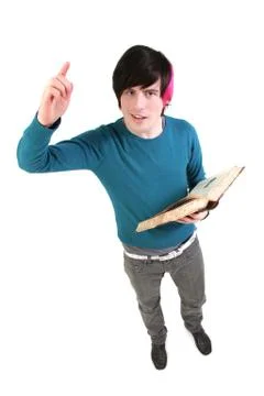 Lecture student book Stock Photos