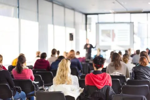 Lecture at university. Stock Photos