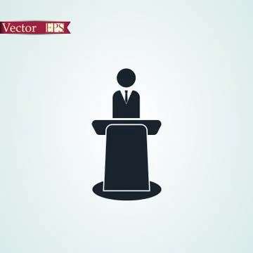 Lecturer icon Stock Illustration