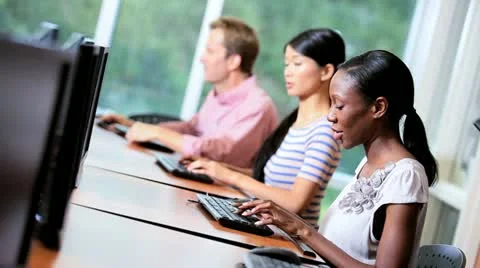 Lecturer IT Studies with Adult Students Stock Footage