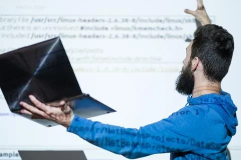 Lecturer seo courses optimization content internet Stock Photos