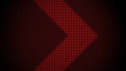 Led arrow animation Stock Footage 98259883