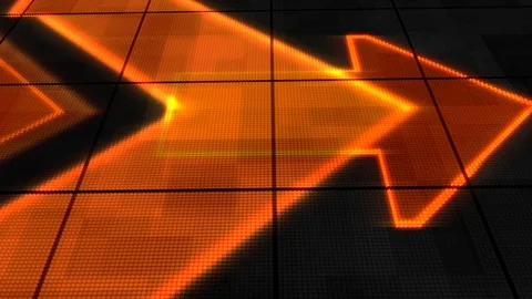 LED Arrow sign 3 Stock Footage 124662435