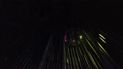 LED Art Display, Crazy LEDs ryhthmically flashing 4k Stock Footage 157499498