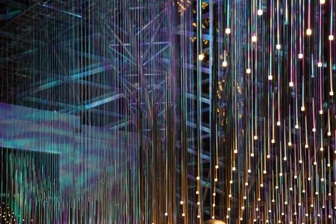 Led background, abstract colored lines Stock Photos