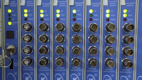 LED binking of controller module Stock Footage 116042047