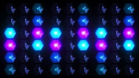 Led Blue Panel Looped Video Vídeos de archivo 157276169